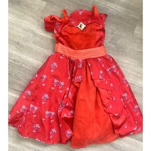 Disney Parks‎ Store Elena Avalor Girls Princess Dress Halloween Sz S Red Deluxe